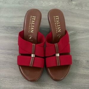 Italian Shoemakers Red Women's wedges